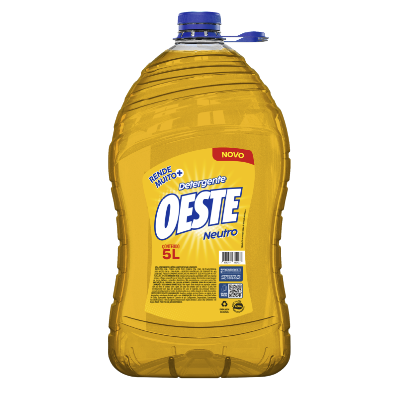 detergente oeste neutro 5l- produtos oeste
